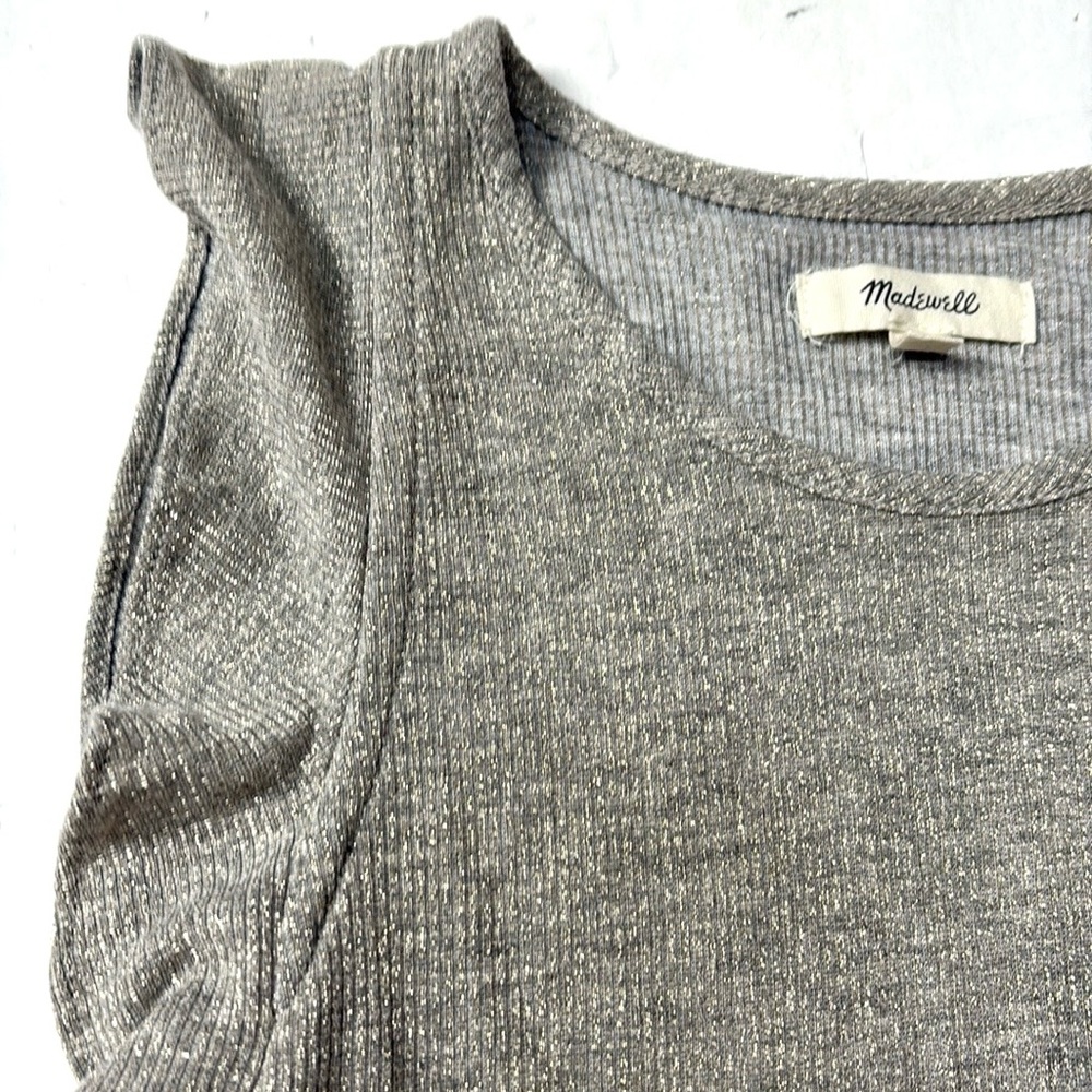 Madewell Metallic Ruffle Tank Top - Picture 11 of 13